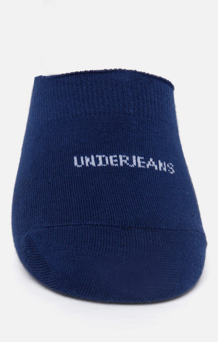 Men Navy No Show Single Pair Of Socks- Underjeans By Spykar