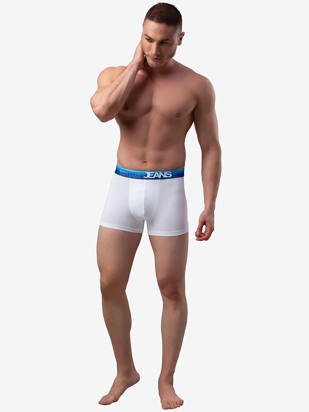 Men Cotton Blend Trunk Pack Of 1- Underjeans By Spykar