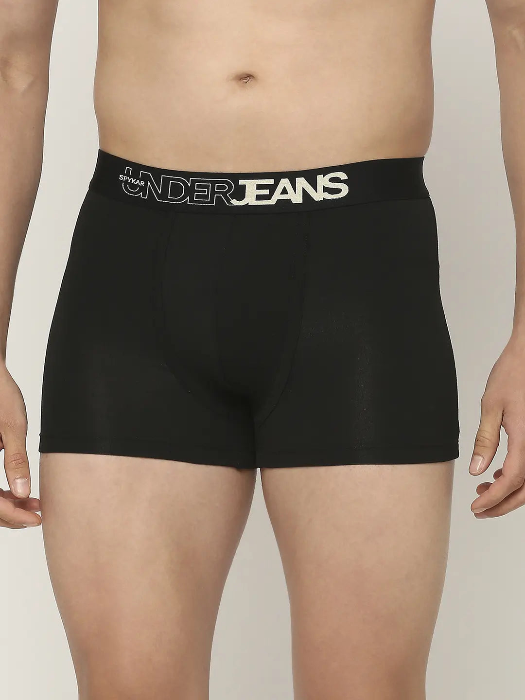 Men Assorted Cotton Blend Printed Trunk - Pack Of 3- Underjeans By Spykar