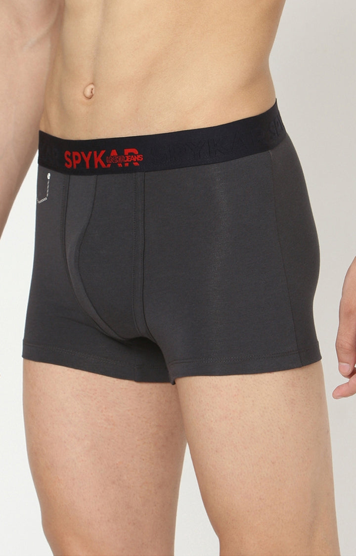 Men Cotton Blend Trunk Pack Of 1- Underjeans By Spykar