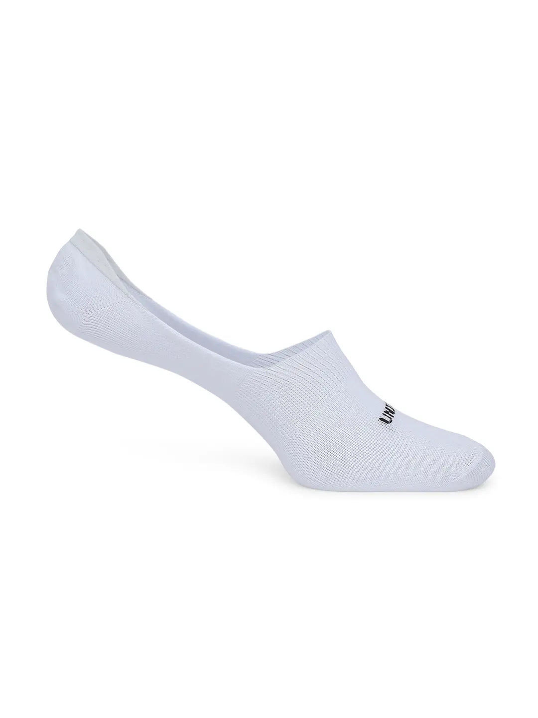 Underjeans By Spykar Men White Cotton Blend No Show Socks - Pack Of 2