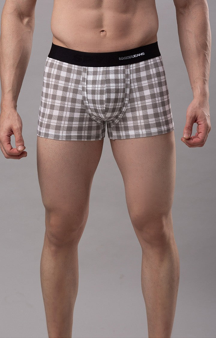 Underjeans By Spykar Men White Cotton Trunk