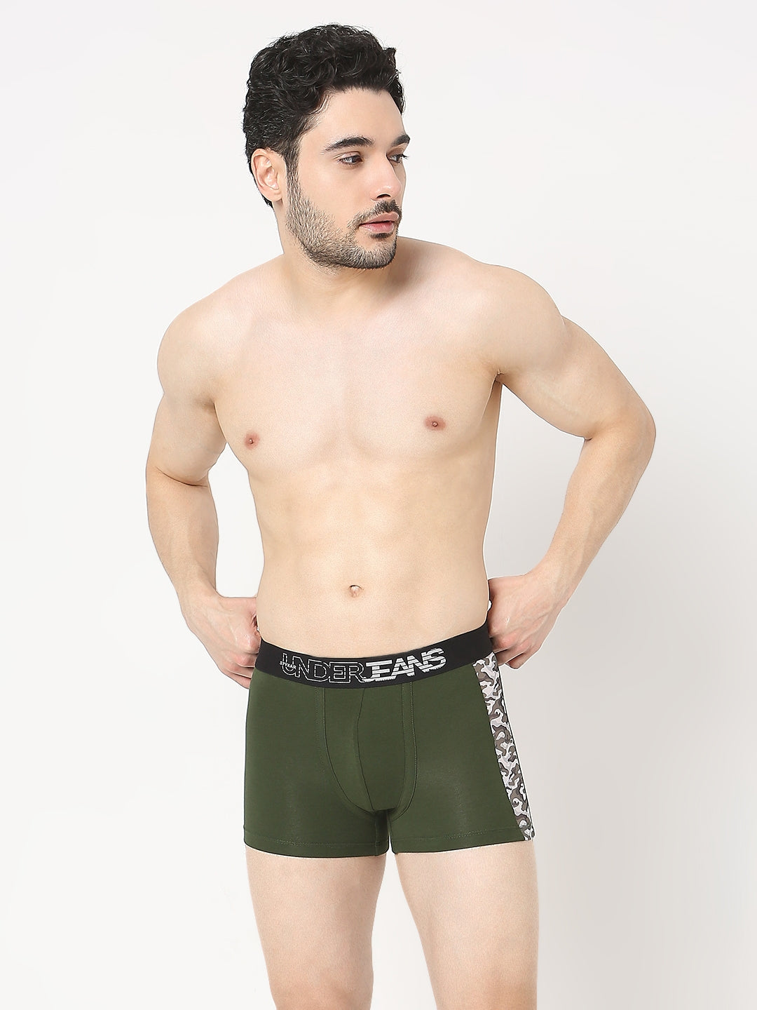 Underjeans by Spykar Men Pack of 2 Grey - Olive Trunk