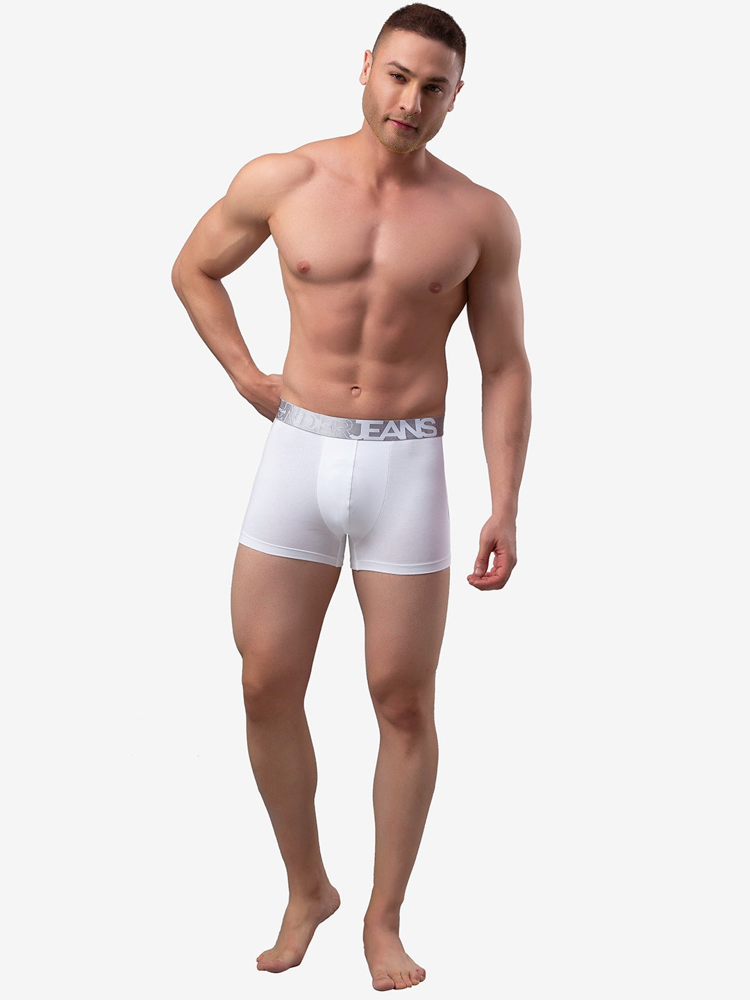 Men Cotton Blend Trunk Pack Of 1- Underjeans By Spykar