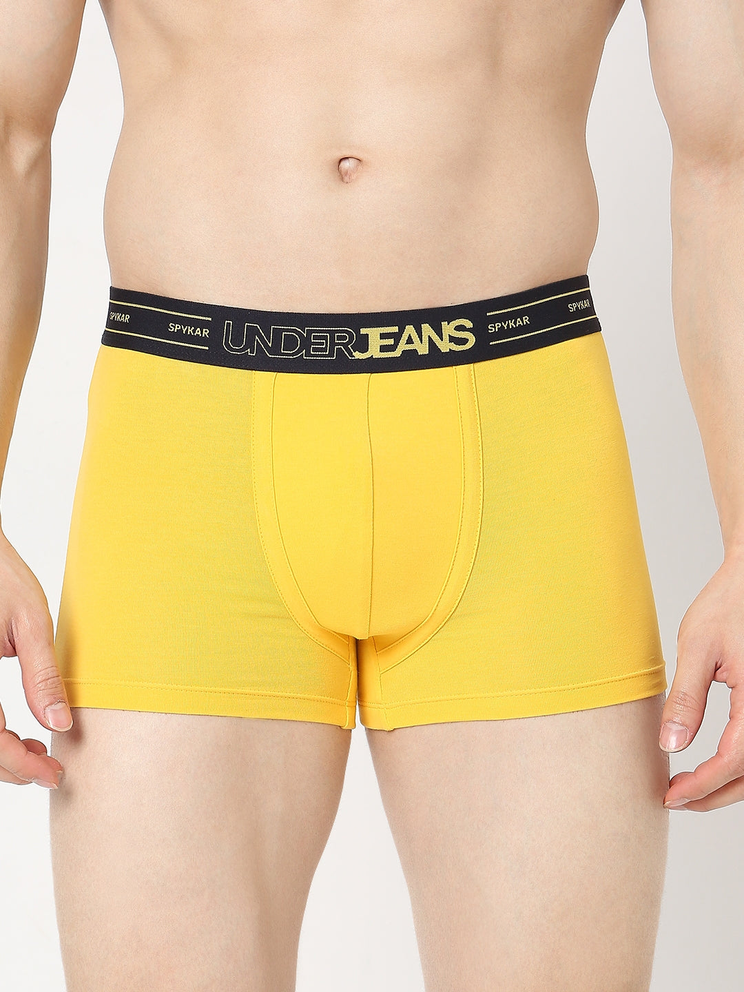Underjeans by Spykar Men Yellow Trunk