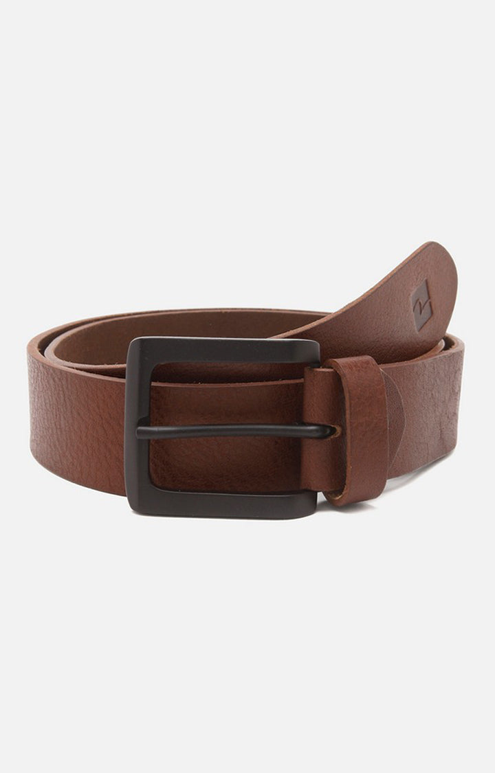 Spykar Men Brown Genuine Leather Belt