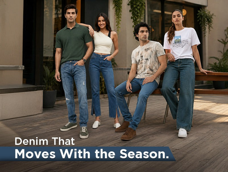 Lightweight Denim Jeans and Casual Outfits for Summer-To-Monsoon by Spykar