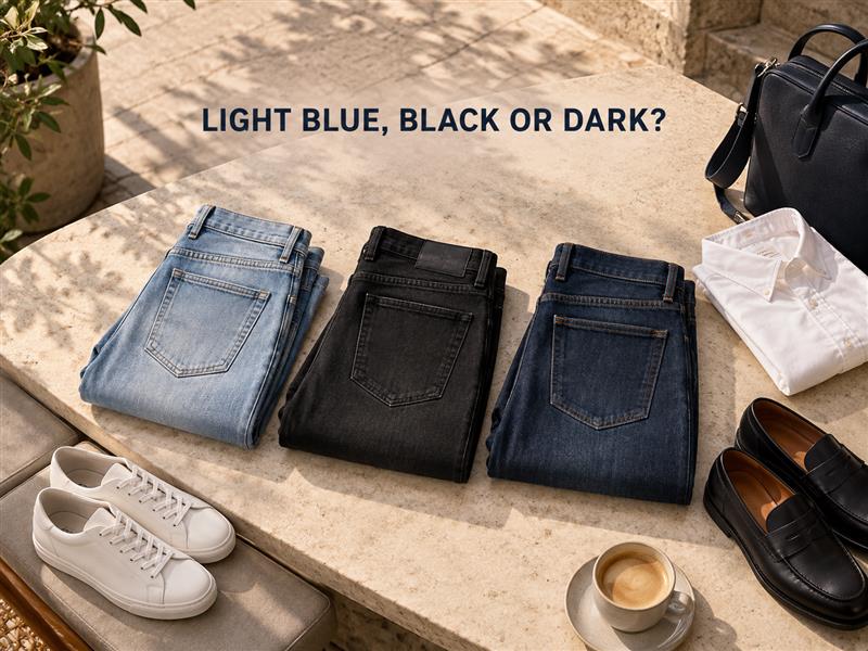 Light Blue, Black or Dark Wash? How to Choose the Right Jeans for September
