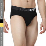 Underjeans Yellow & Black Brief
