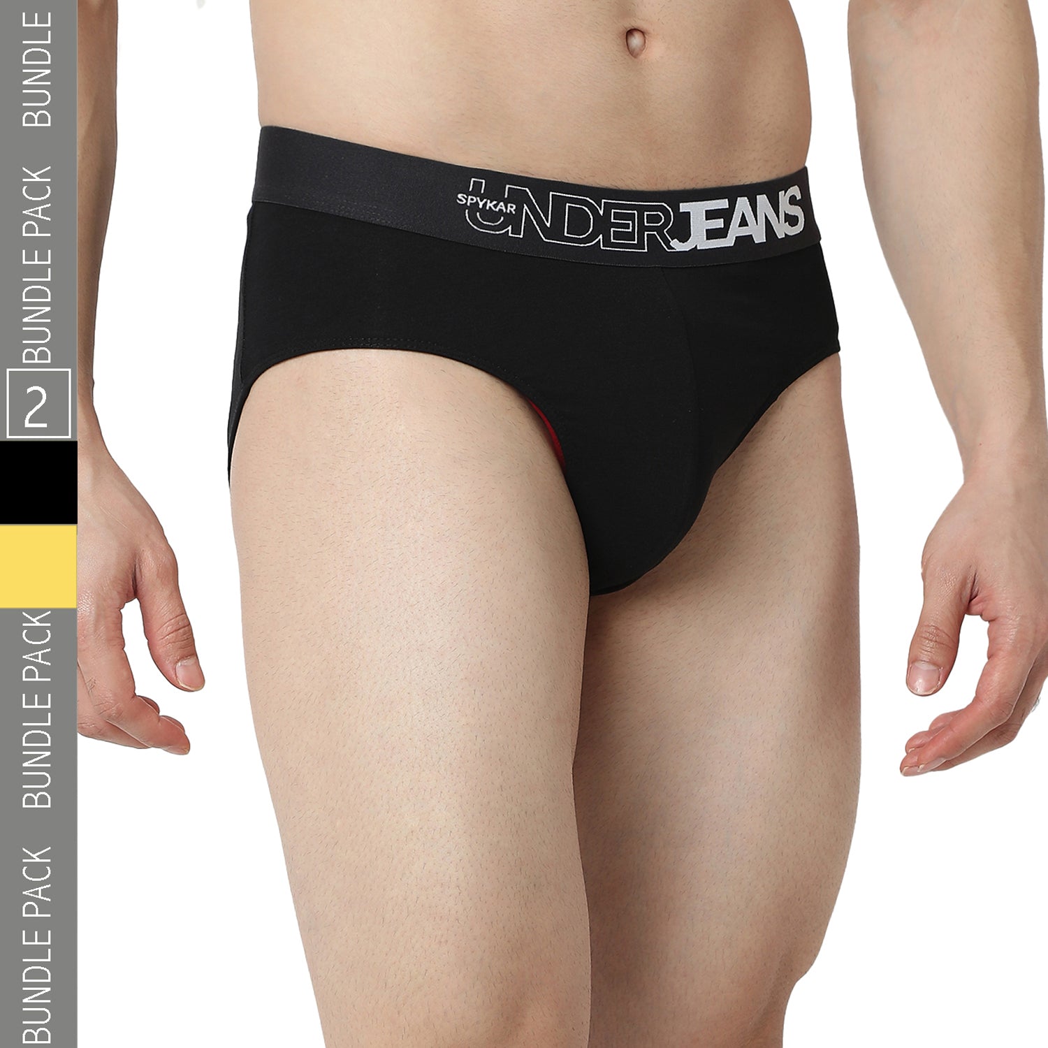 Underjeans Yellow & Black Brief