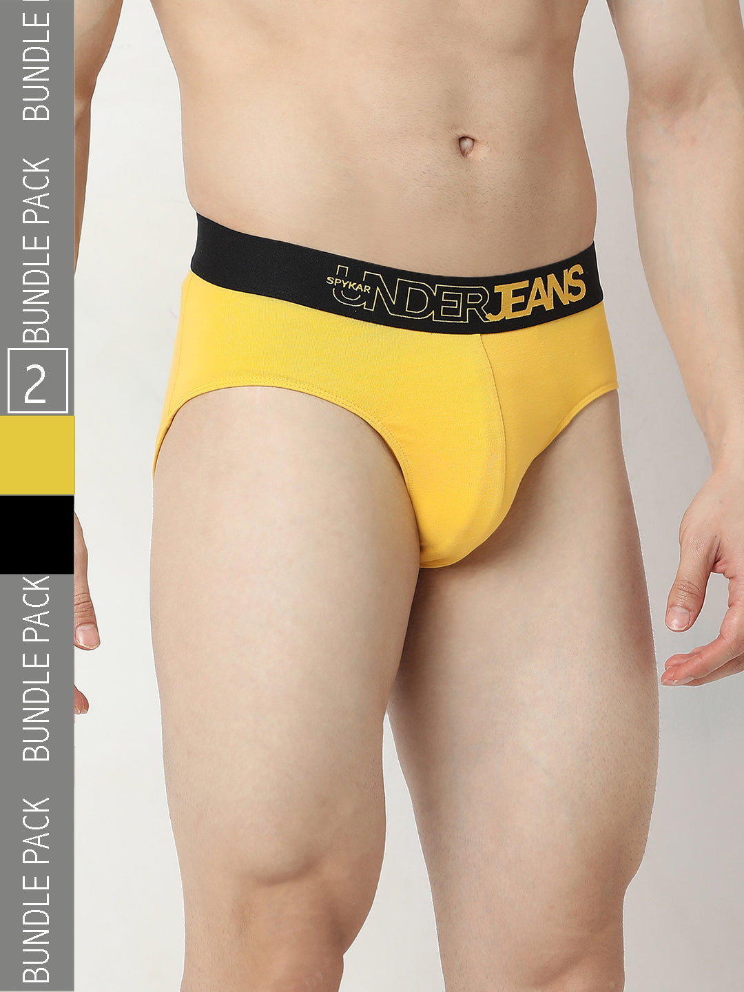 Underjeans Yellow & Black Brief