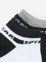 Pack Of 2 Navy Grey Solid Mens Ankle Length Socks