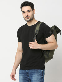 Unisex Olive Polyester Backpack