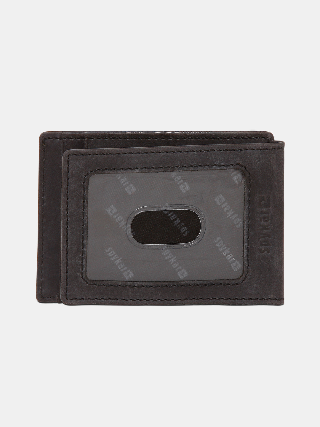 Spykar Men Black Leather Money Clips