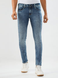 Men Diego Jeans Super Slim Fit Mid Blue Low Rise