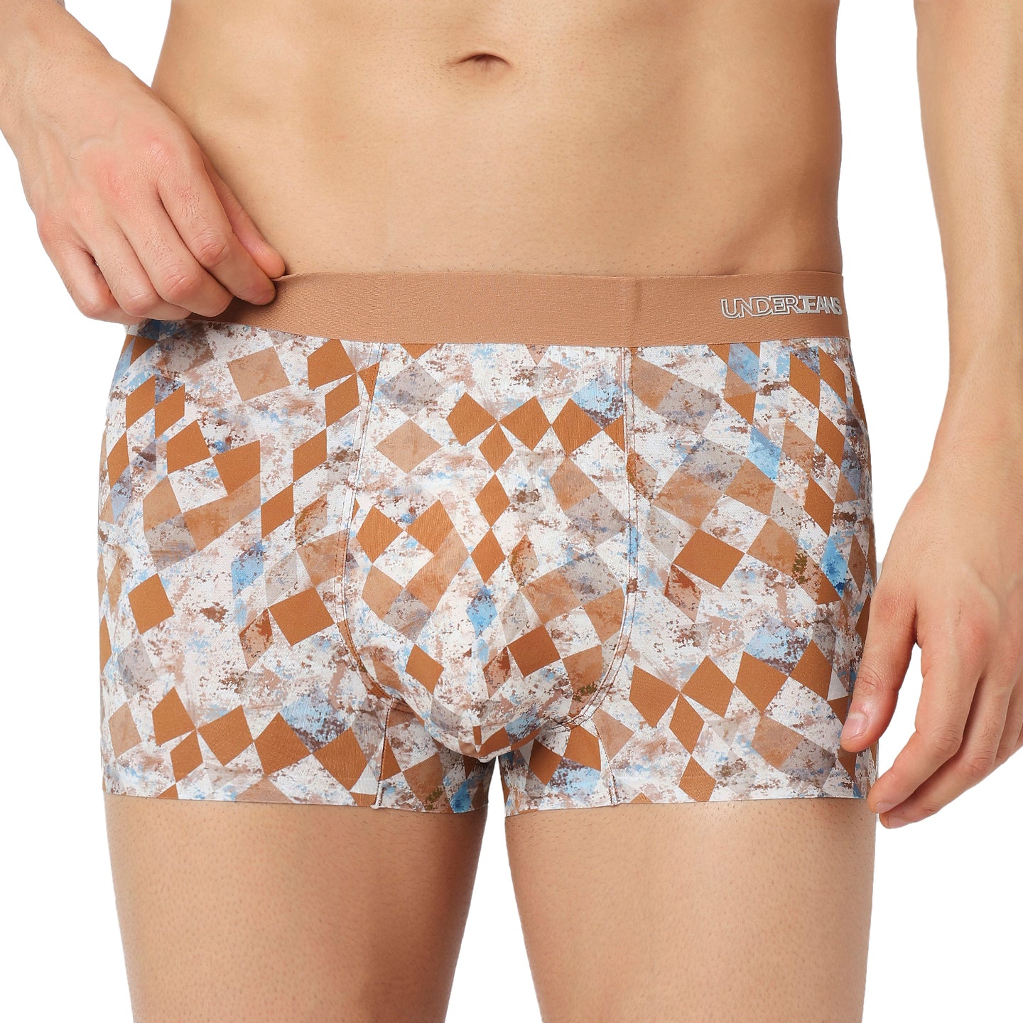 Underjeans Rust Nylon Blend Trunk