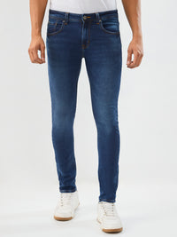 Men Diego Jeans Super Slim Fit Dark Blue Low Rise
