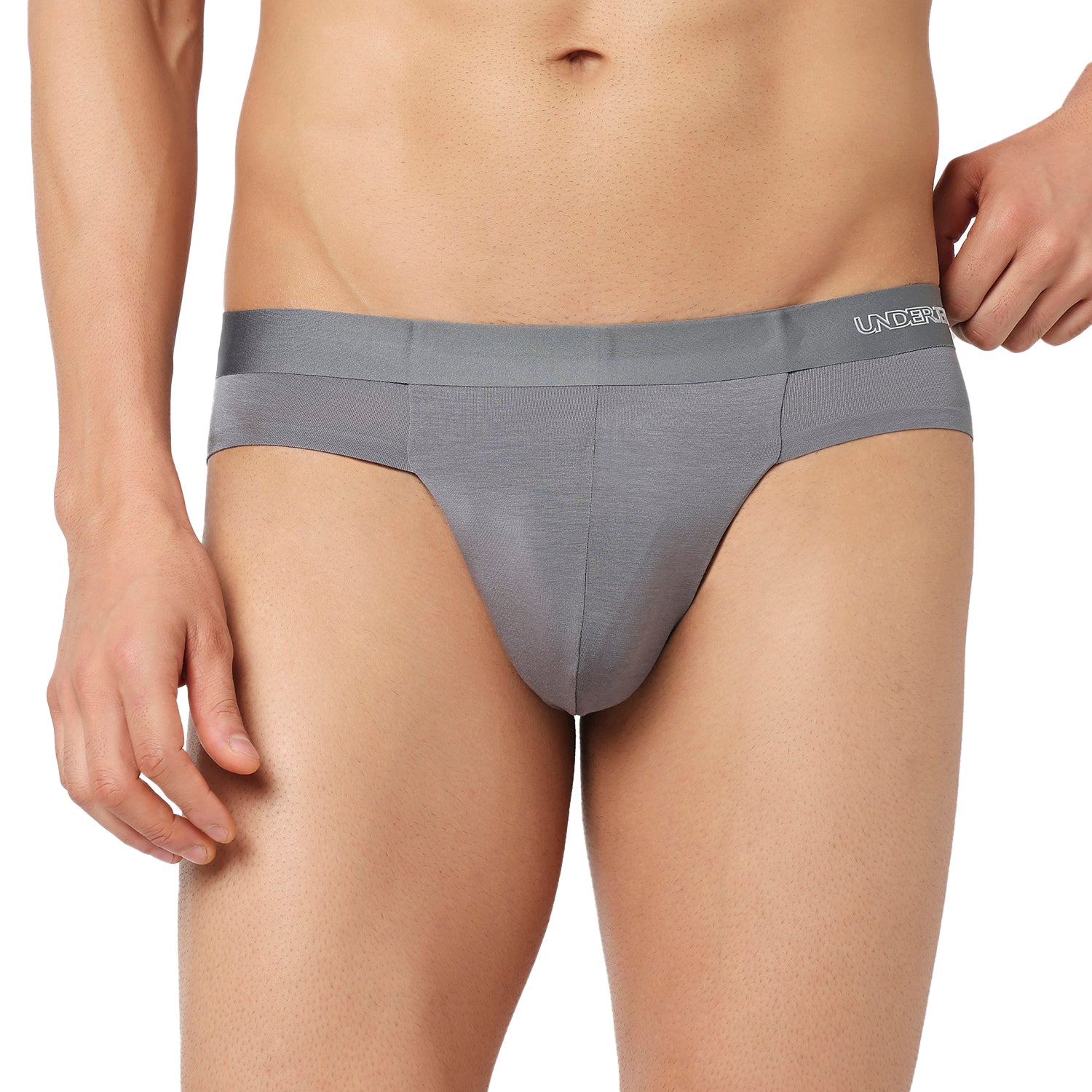 Underjeans Steel Grey Modal Blend Briefs