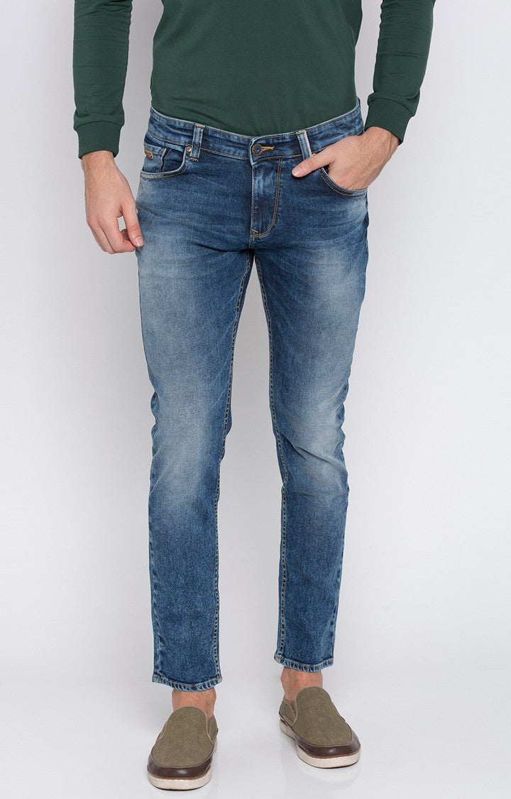 Spykar Men Cotton Low-Rise Skinny Jeans