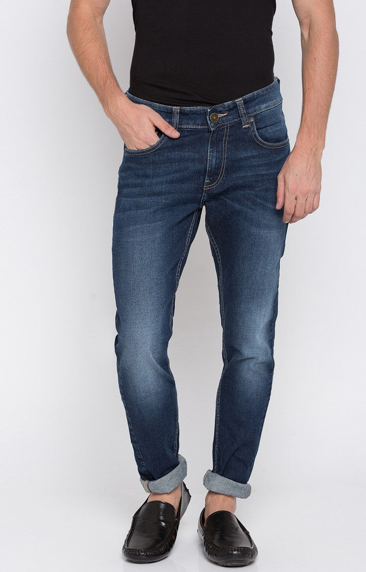 Spykar Men Cotton Low-Rise Skinny Jeans