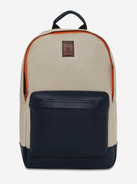 Unisex Navy Blue Polyester Backpack
