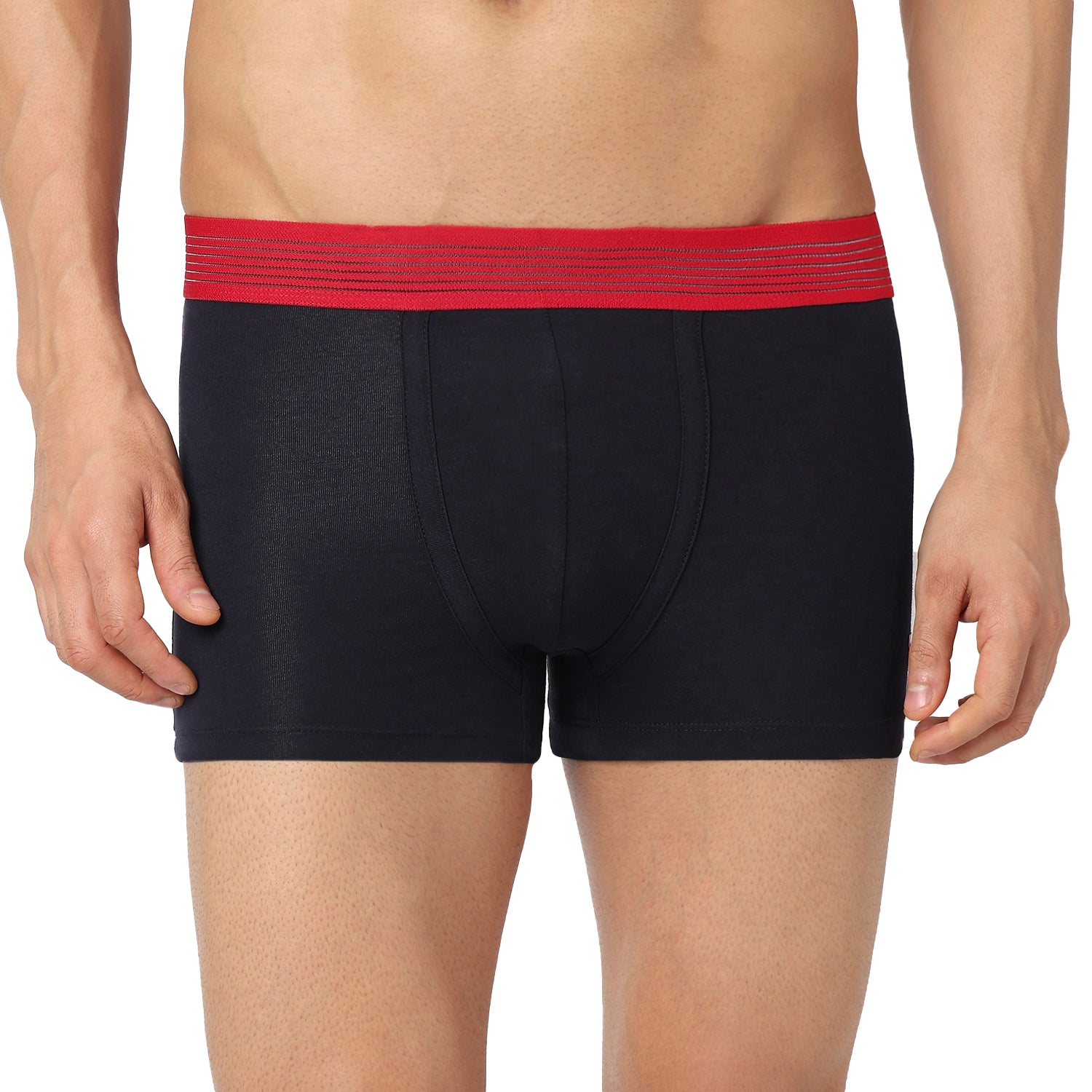 Underjeans Pack Of 3 Cotton Blend Solid Mid-Rise Trunks