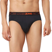 Underjeans Pack Of 2 Cotton Blend Solid Mid-Rise Briefs