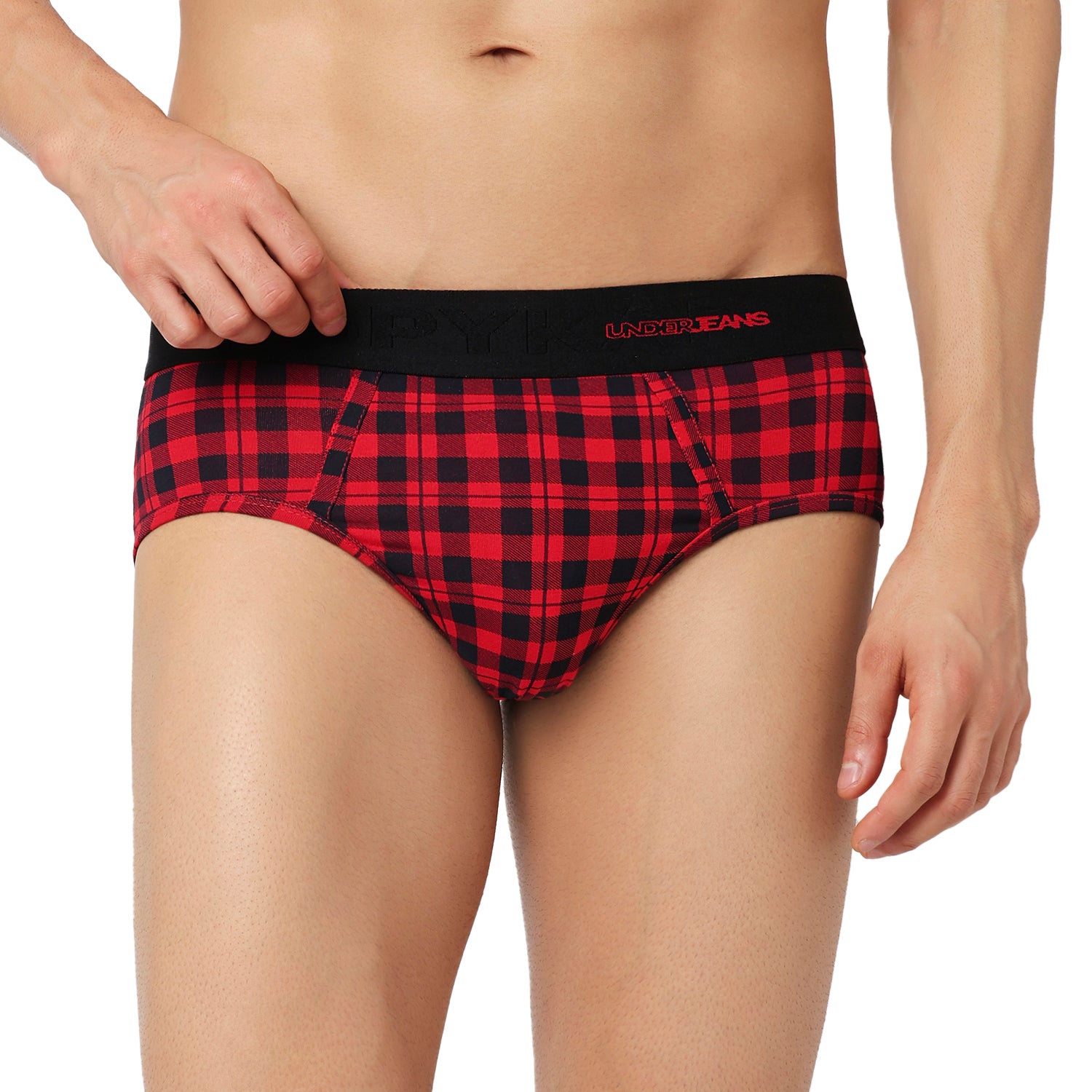 Underjeans Pack Of 2 Cotton Blend Mid Rise Briefs