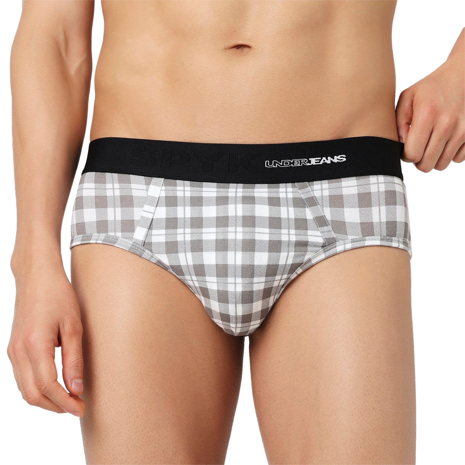 Underjeans Pack Of 2 Cotton Blend Mid Rise Briefs