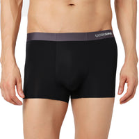 Underjeans Black Nylon Blend Trunk
