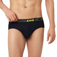Underjeans Pack Of 2 Cotton Blend Solid Mid-Rise Briefs