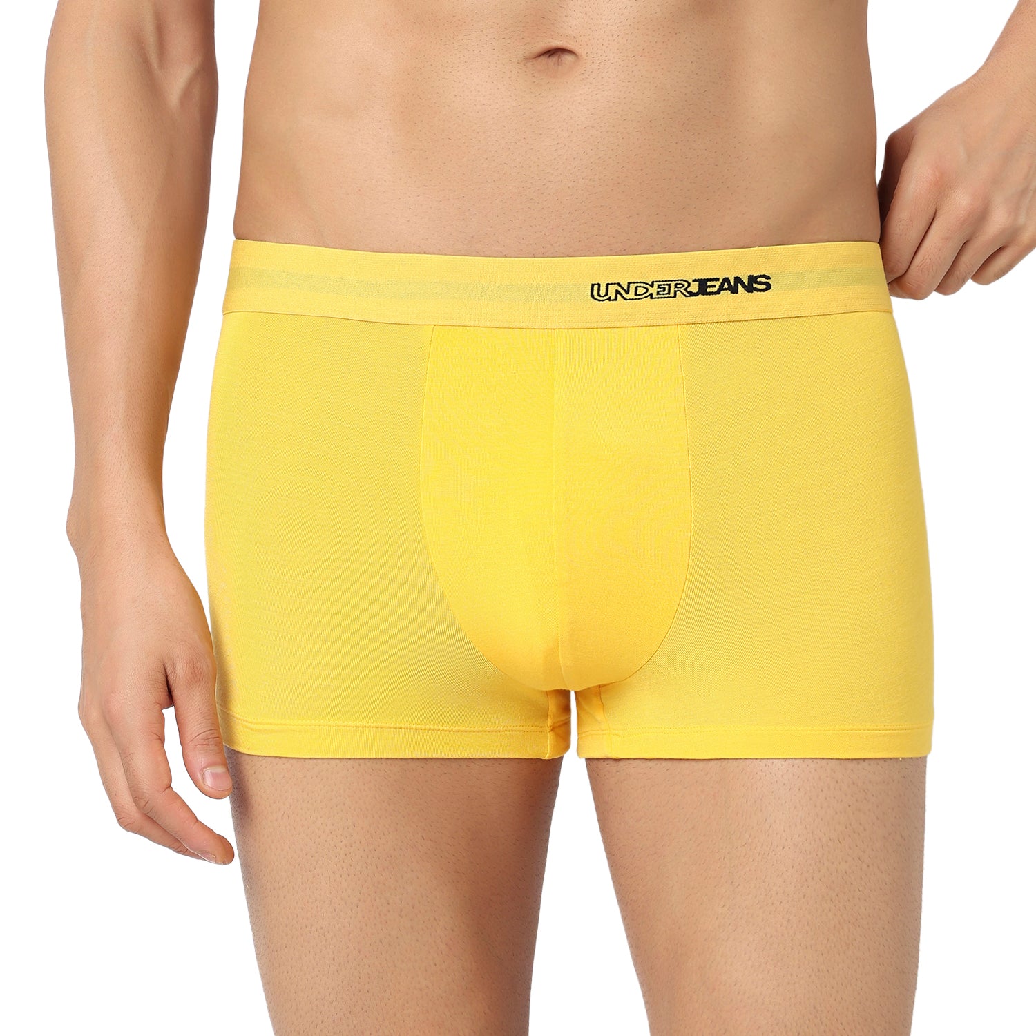 Underjeans Pack Of 3 Modal Blend Solid Mid-Rise Trunks