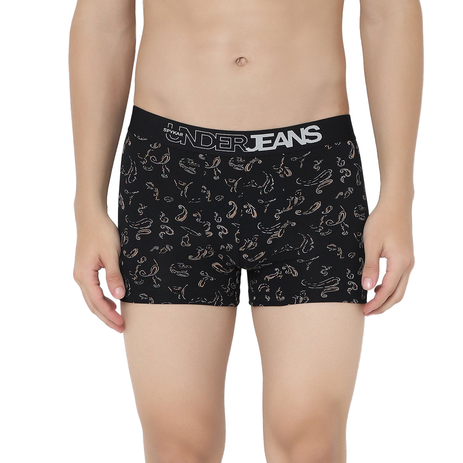 UnderJeans by Spykar Men Basic Dark Grey Ultrasoft Trunks