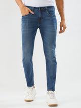 Men Kano Jeans Slim Fit Dark Blue Mid Rise