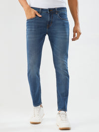 Men Kano Jeans Slim Fit Dark Blue Mid Rise