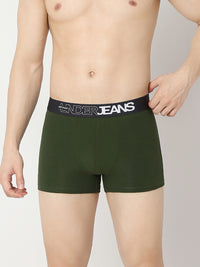 Underjeans Pack Of 2 Dark Grey & Olive Trunk