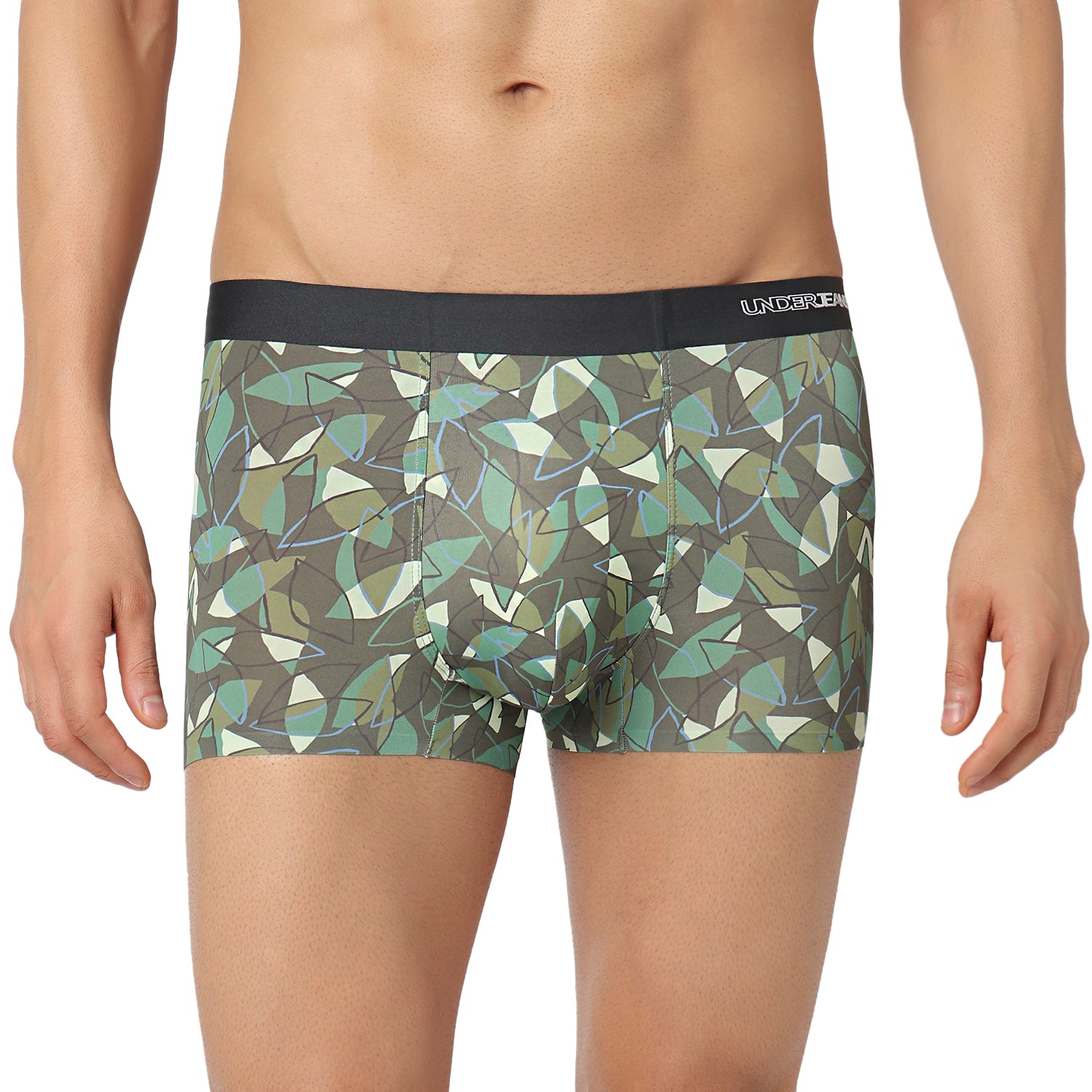 Underjeans Olive Nylon Blend Trunk