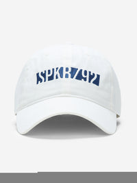 Men White Solid Cap