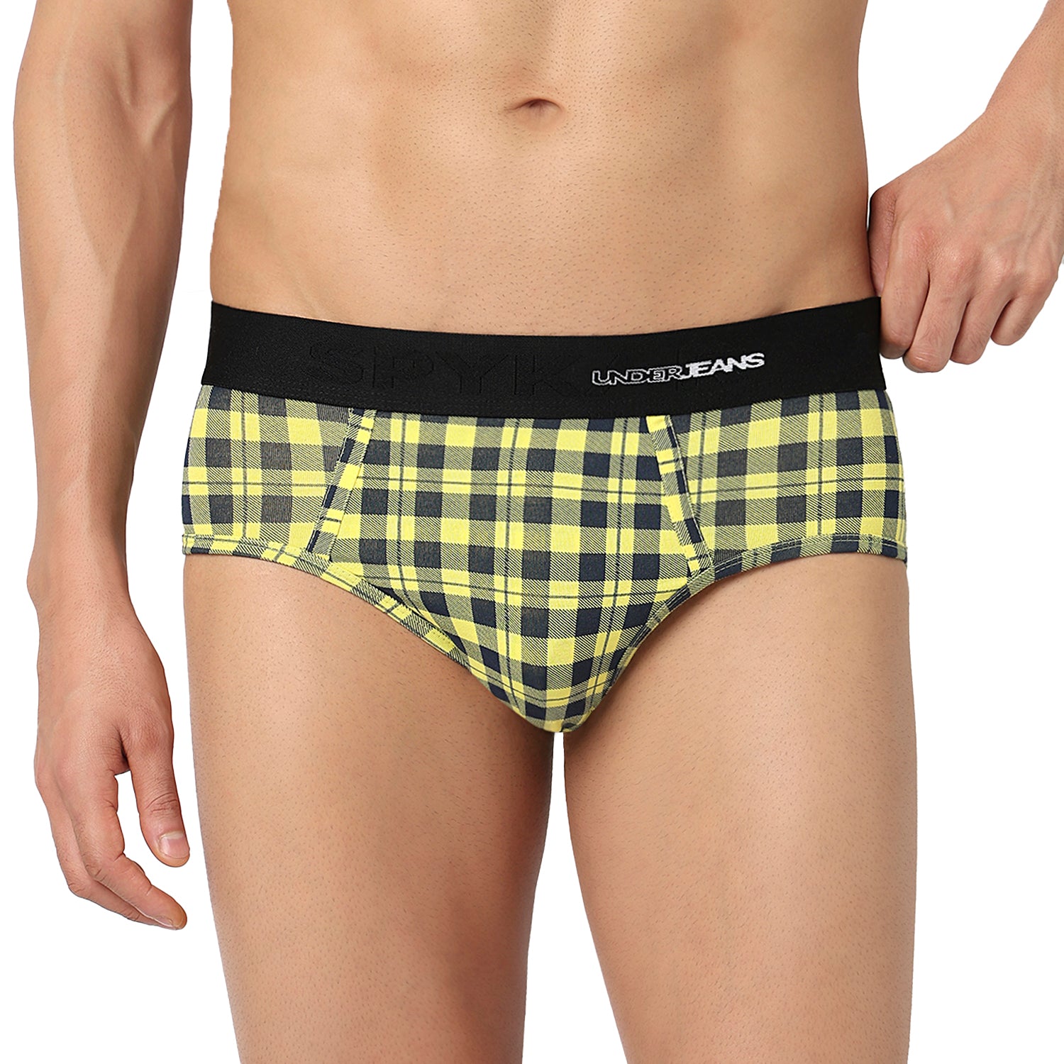 Underjeans Pack Of 3 Cotton Blend Mid-Rise Briefs