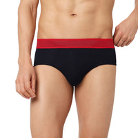 Underjeans Pack Of 2 Cotton Blend Solid Mid-Rise Briefs