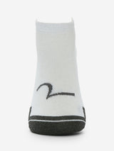 Pack Of 2 Black White Solid Mens Ankle Length Socks