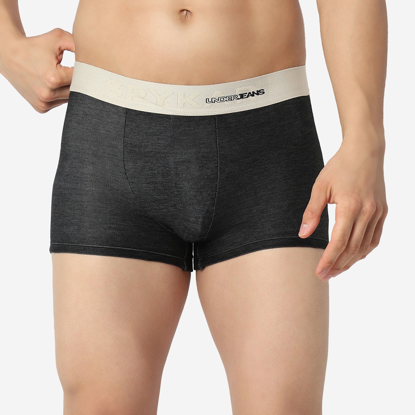 Underjeans Black Regular Fit Ultrasoft Trunk