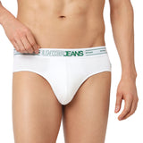 Underjeans Pack Of 3 Cotton Blend Solid Mid-Rise Briefs