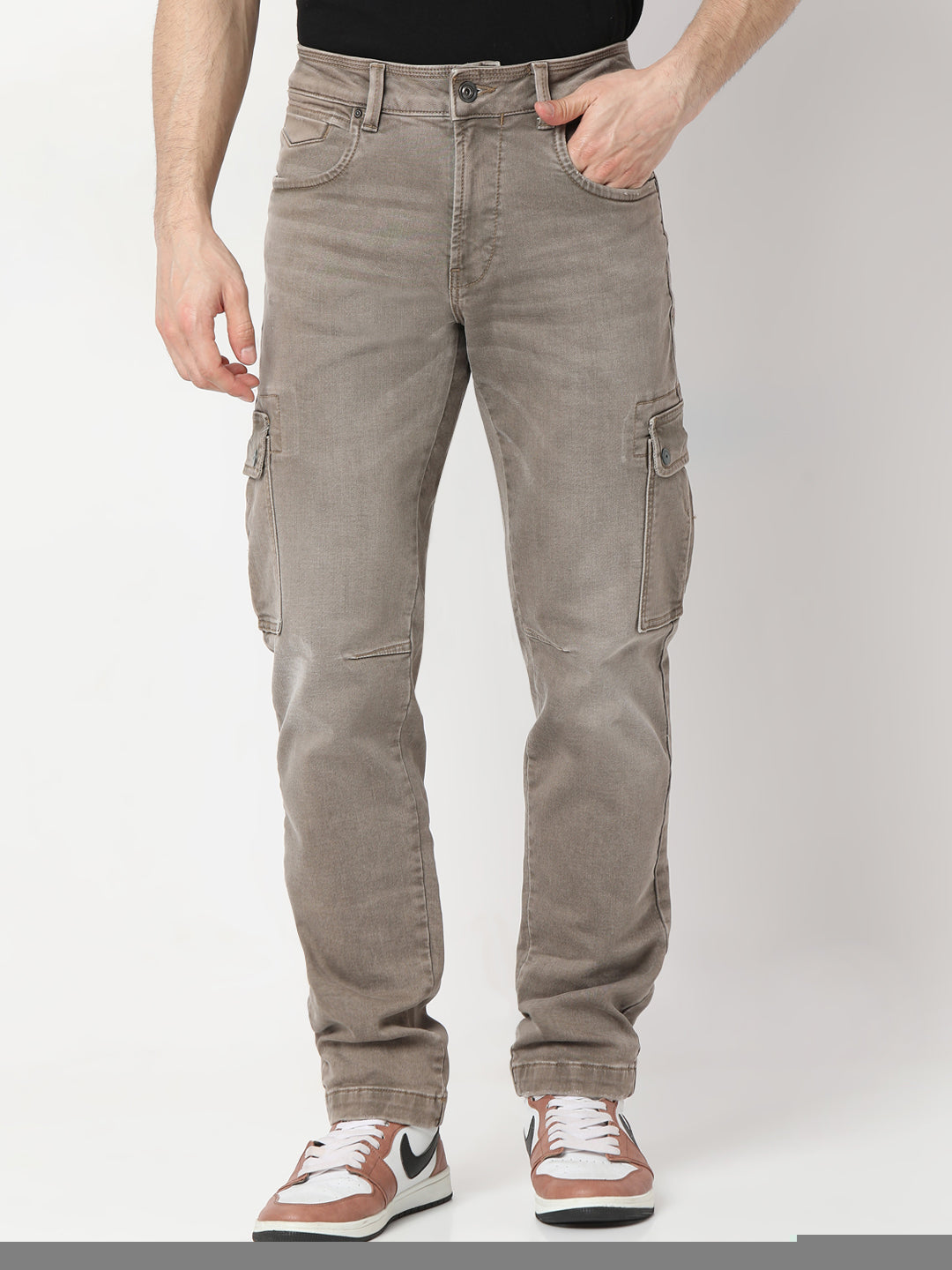 Spykar Regular Fit Mid Rise Jeans For Men