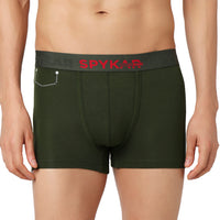 Underjeans Pack Of 2 Cotton Blend Solid Mid-Rise Trunks