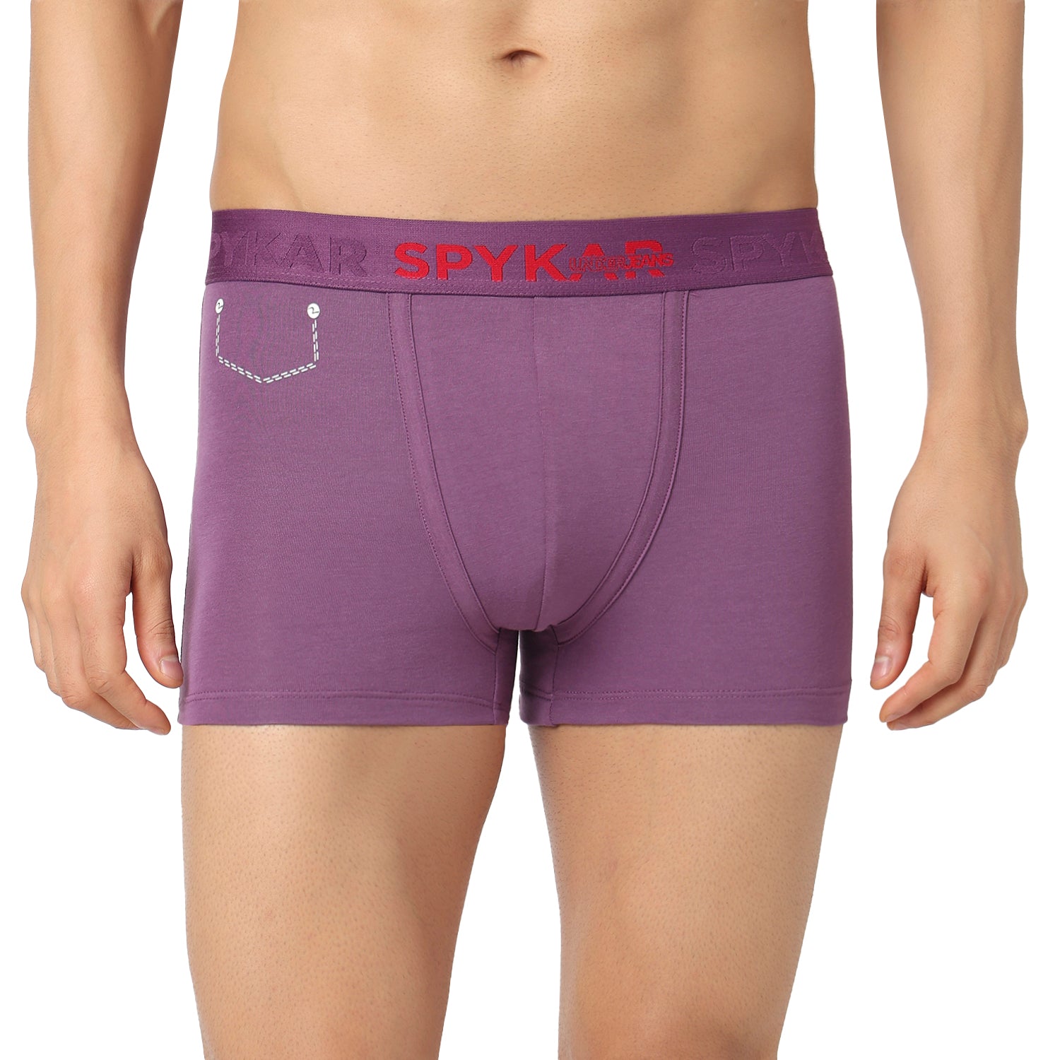 Underjeans Pack Of 3 Cotton Blend Solid Mid-Rise Trunks