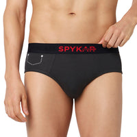 Underjeans Pack Of 2 Cotton Blend Solid Mid-Rise Briefs