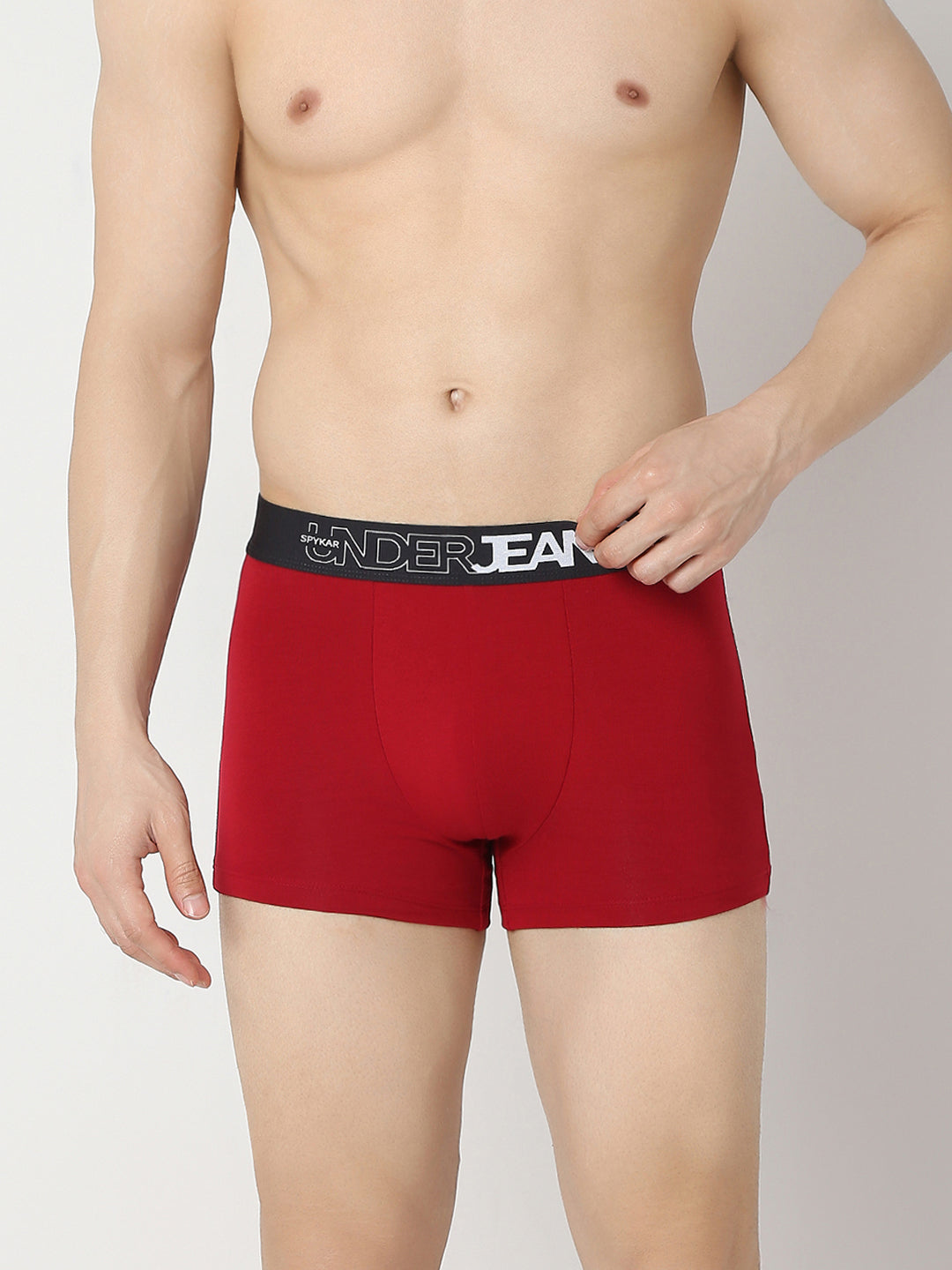 Underjeans Pack Of 2 Solid Regular Fit Trunks