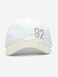 Men White Beige Solid Cap