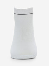Pack Of 2 Antra White Solid Mens Ankle Length Socks